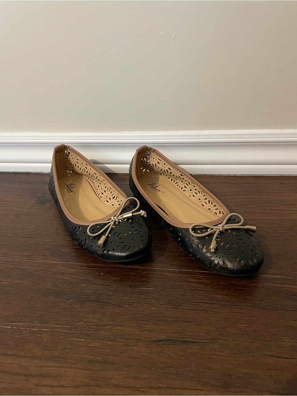 Black Flats with Bow